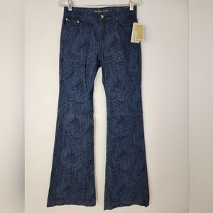 NWT. Michael michael kors indigo flare women's jeans size 4